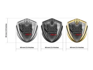 Audi 3D Silikon Abzeichen Max Design Robust 3D